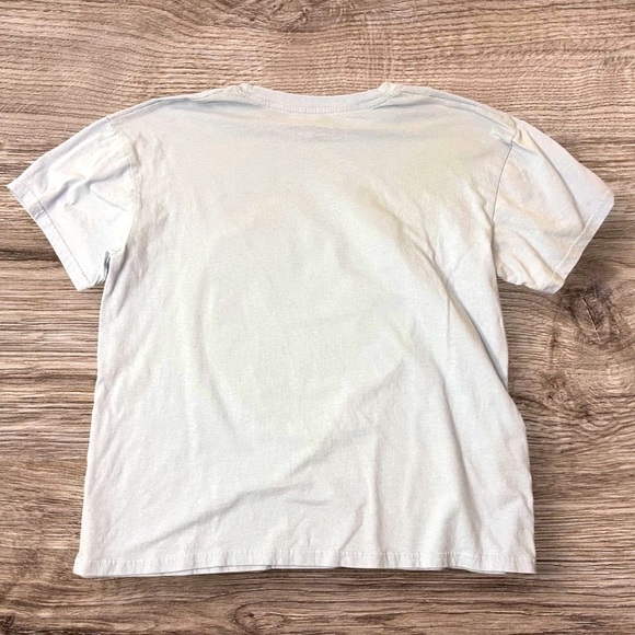 Retro Super Mario Tour the Mushroom Kingdom Light Blue T-Shirt Size Large - Picture 2 of 3